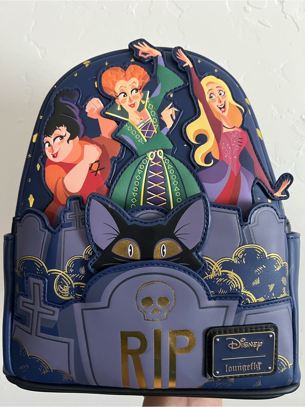 Disney Hocus Pocus Mini Backpack in Navy and Purple